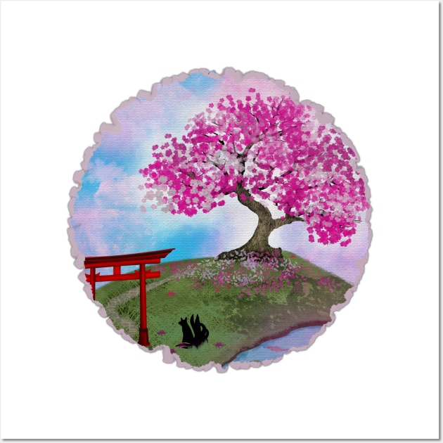 Sakura Tree Wall Art by Anastasiya Malakhova